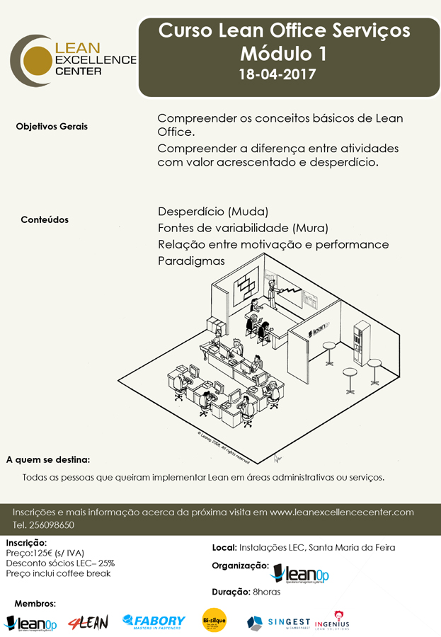 Formação Lean Office – 18 Abr 2017